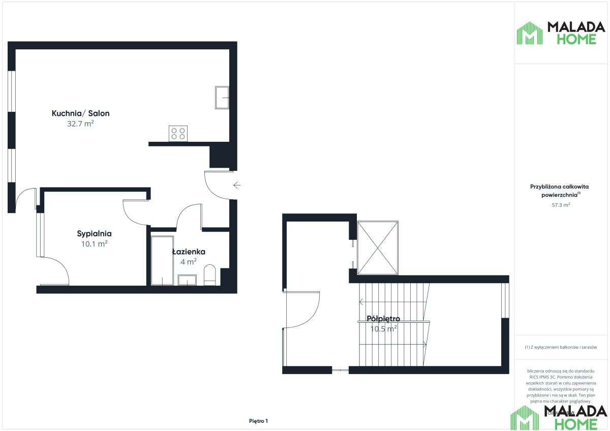 2-pokojowe z balkonem - Wrocław, Nowe Żerniki-19