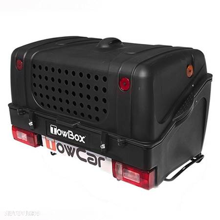 Cutie portbagaj pe carligul de remorcare Towbox V1 DOG Negru - 1