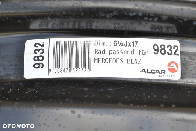 FELGI STALOWE MERCEDES 5x112 6,5J17 ET 44 F-73 - 8