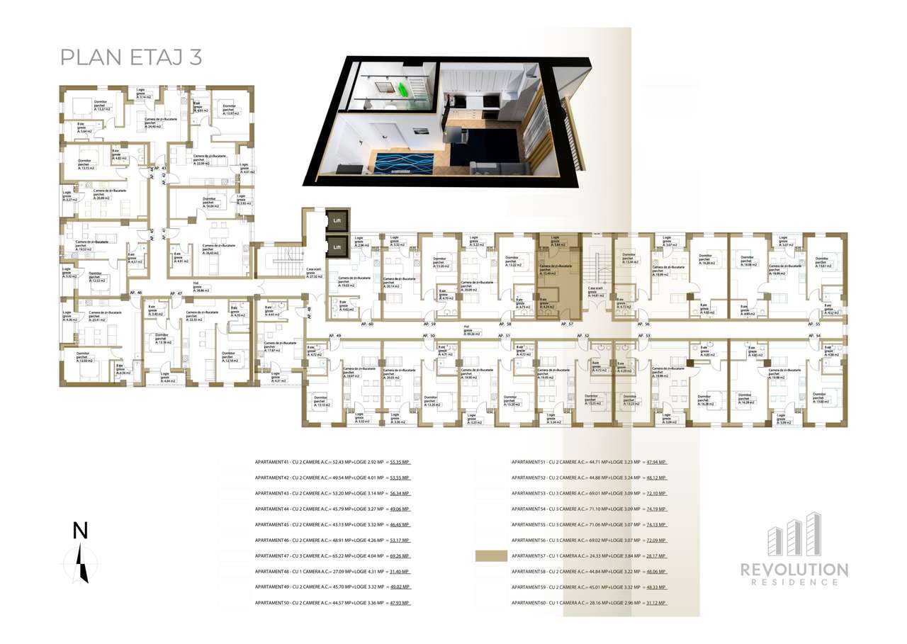 NEW! Apartamente 2 camere - Republicii 115, Baia Mare-8
