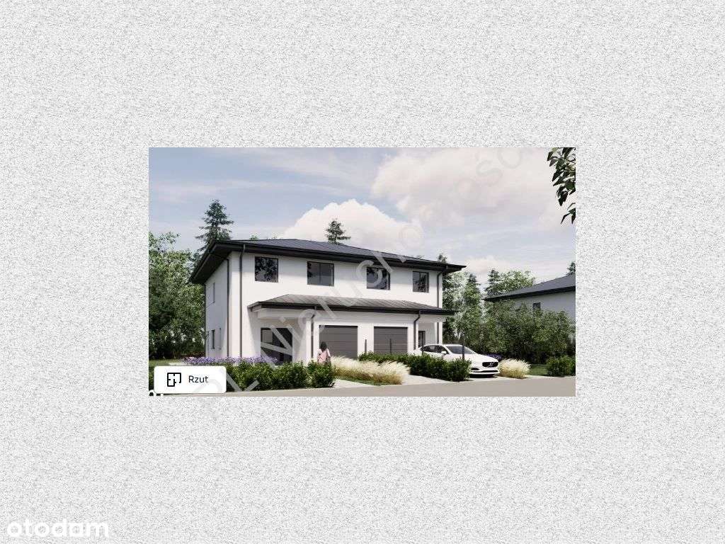Nowy bliźniak 136 m² z garażem na działce 535m
