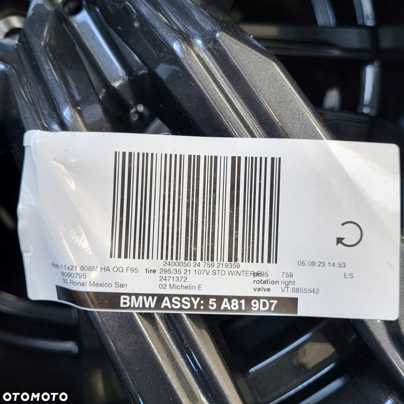 21 Zimowe ORYGINAŁ BMW X5M F95 X6M F96 808M Nowe - 8