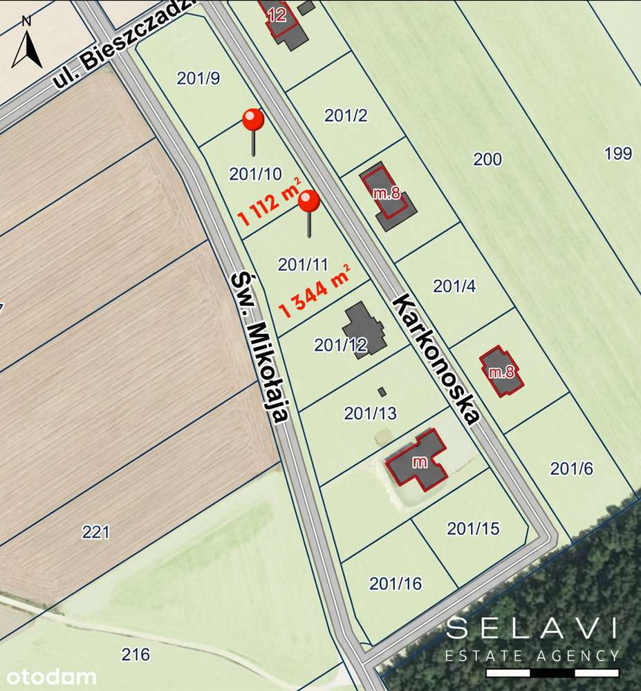 Działka budowlana 1112 m² w Radzewie obok Kórnika-2