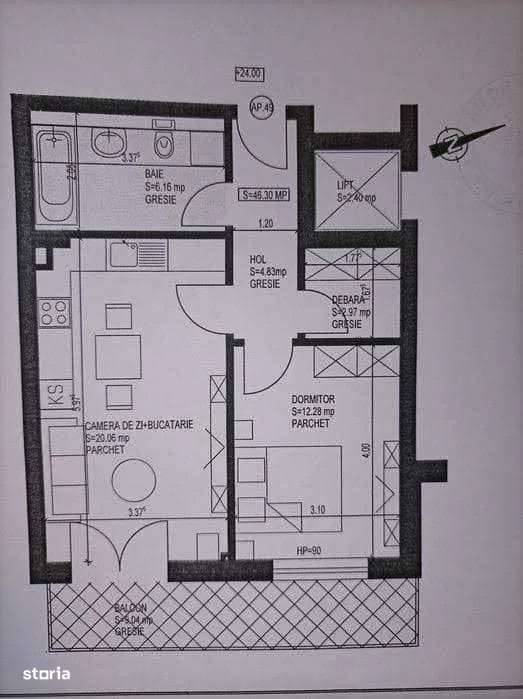 Apartament 2 camere | Zona Tractorul | Parcare Inclusa | Orientare E-7