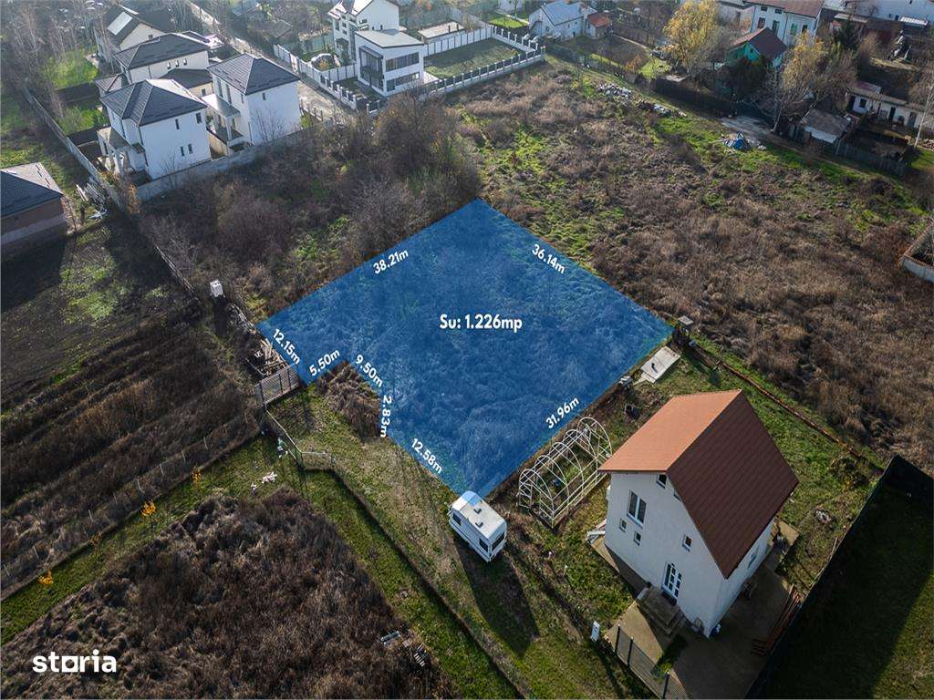 CORBEANCA - OSTRATU,TEREN 1266 MP,DESCHIDERE 30 M,GAZ,CURENT,CANALIZAR - Imagine principală: 5/5