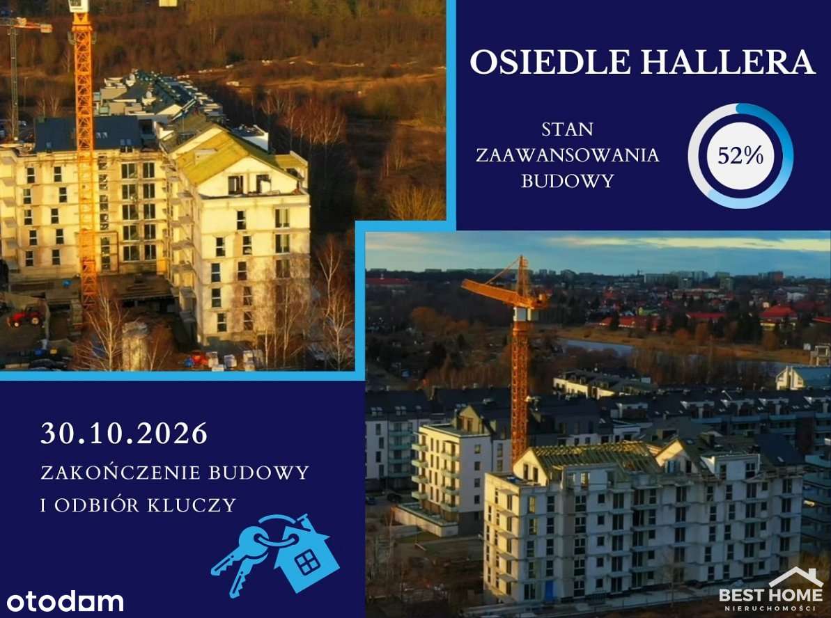 Osiedle Hallera 3 pokoje, balkon, winda, garaż pod-3
