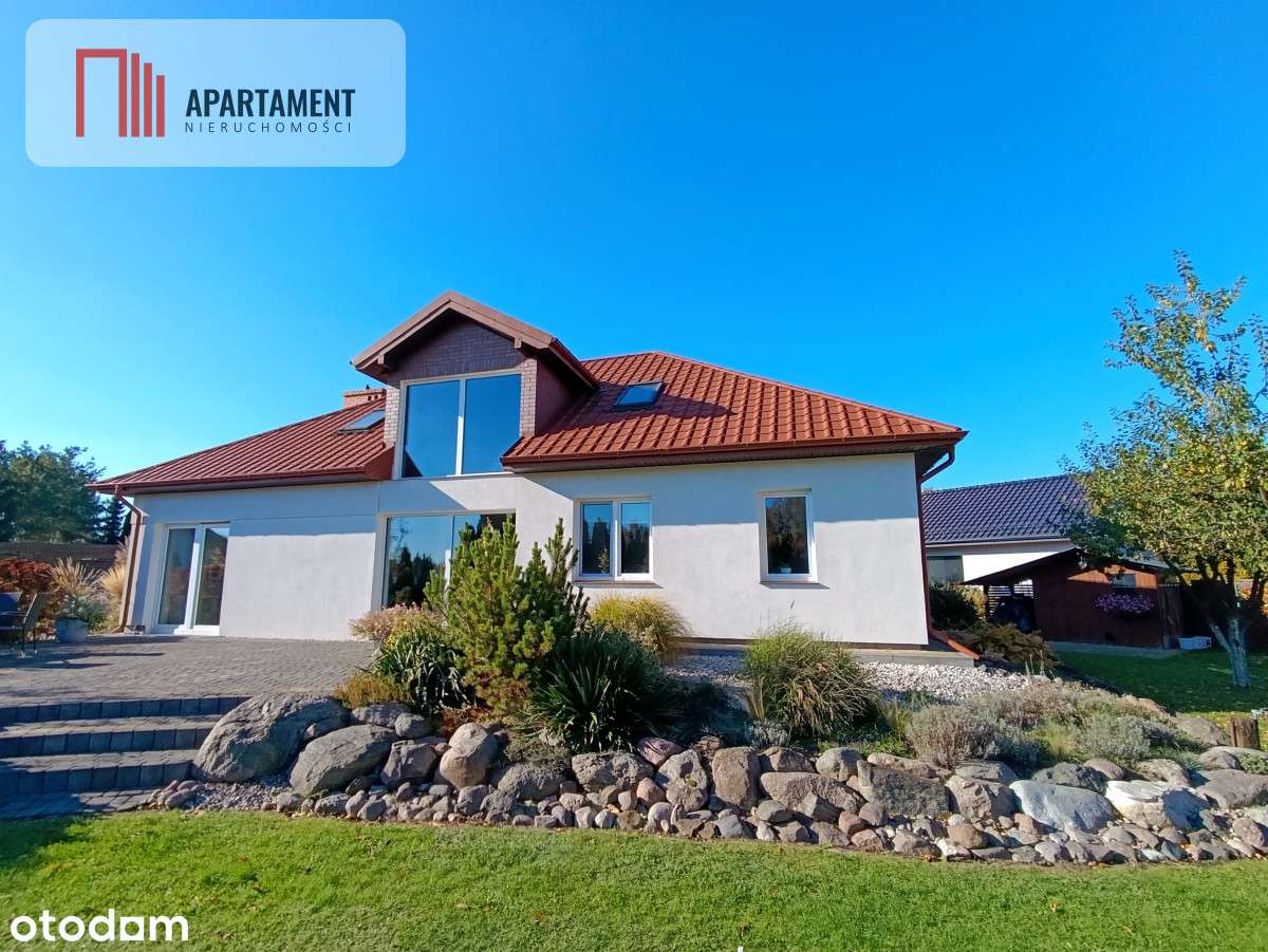 Parterowy dom, garaż, ogród, jezioro, Mazury-4