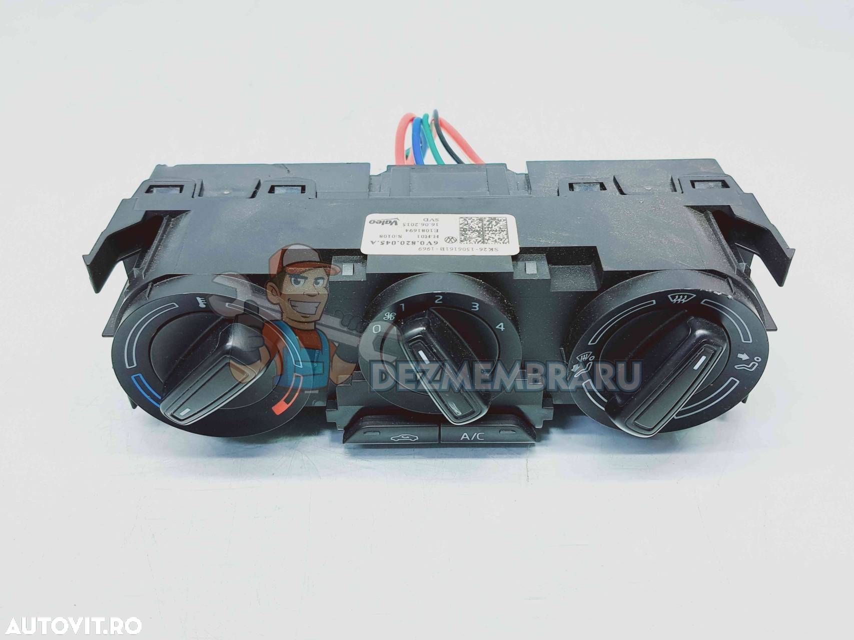 Panou comanda clima Skoda Fabia 3 (NJ3) [Fabr 2014-2022] 6V0820045A - 1