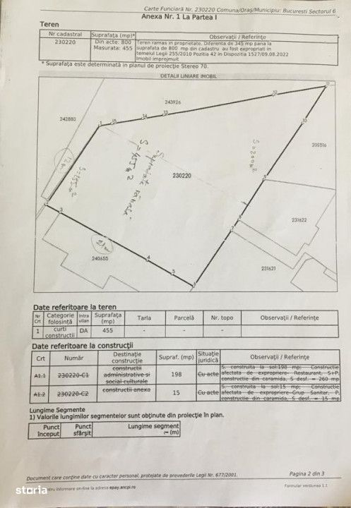 Teren intravilan stradal Prelungirea Ghencea - 455 mp