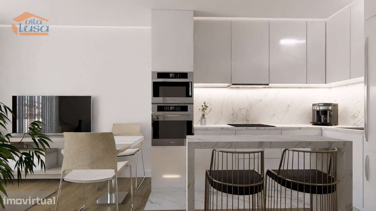 Apartamento T1 Novo com garagem em Vilar de Paraiso, Vila Nova de Gaia - Grande imagem: 3/30