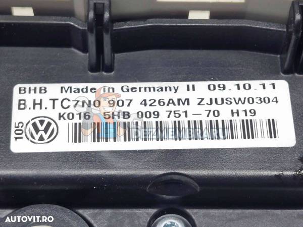 Panou comanda clima Volkswagen Golf 6 Variant (AJ5) [Fabr 2009-2013] 7N0907426AM - 2