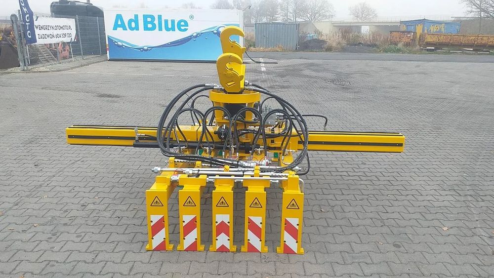 Nowy chwytak do rozkładania podkładów kolejowych windhoff asl 5 2023