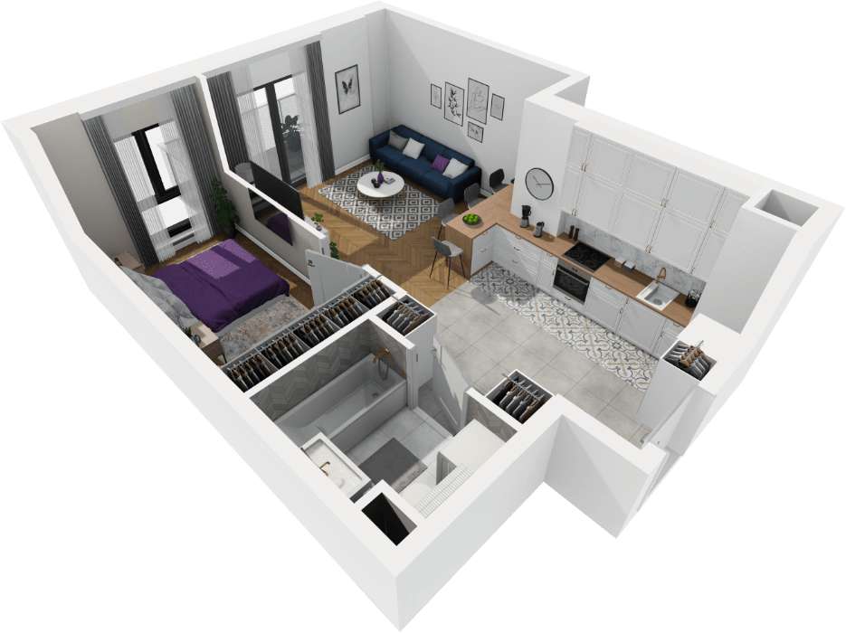 Miejsce w hali GRATIS > 2 pokoje > duży SALON > odbierz KLUCZE - Pełny obrazek: 5/11