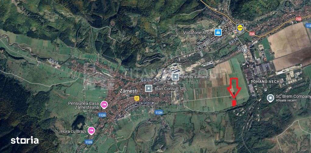 Teren intravilan, 7838 mp, cu priveliște superbă spre munți – Zărnești - Imagine principală: 5/11