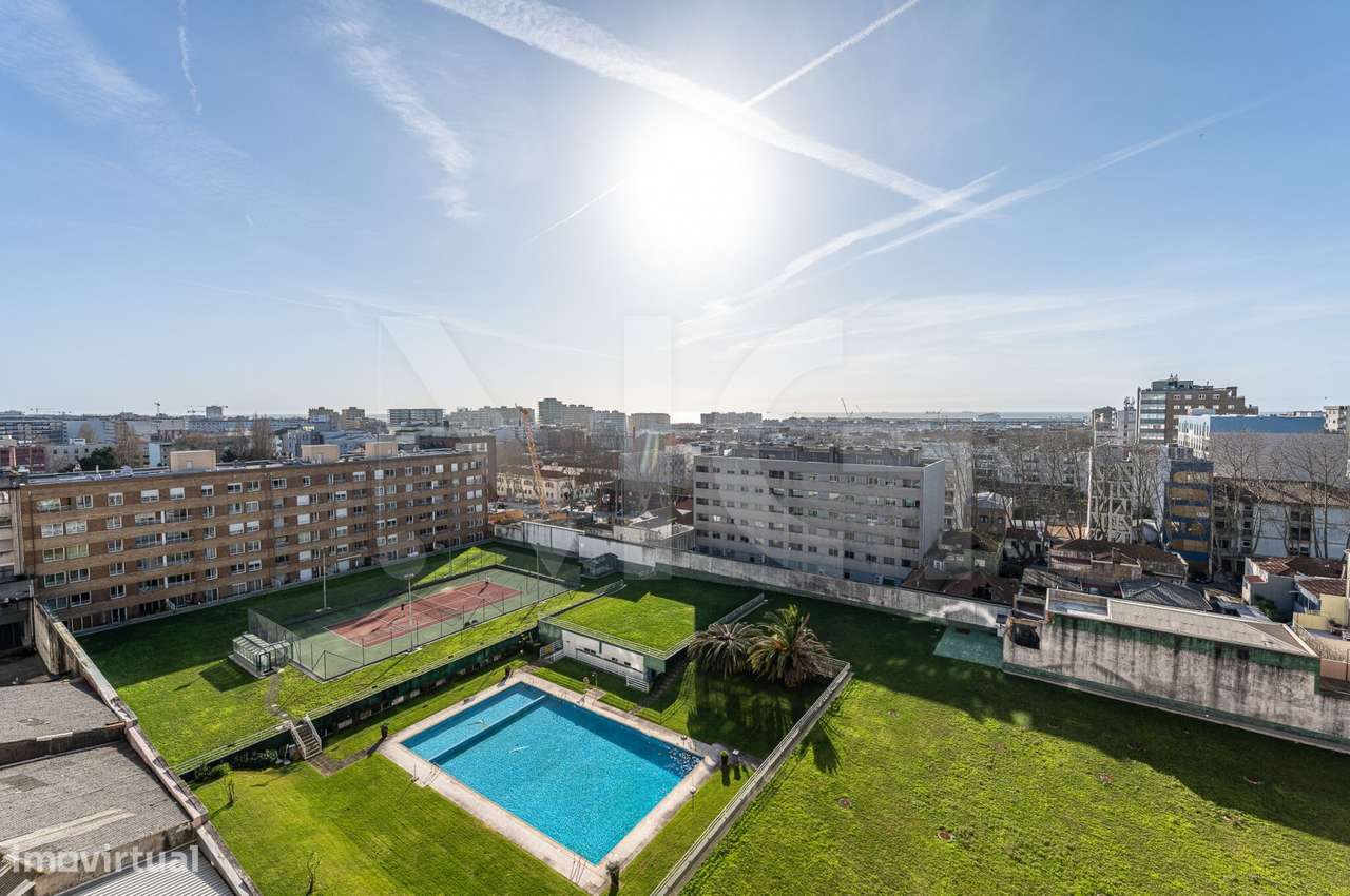 T3 Centro Matosinhos,Condomínio fechado,com varandas, garagem,arrumos-18