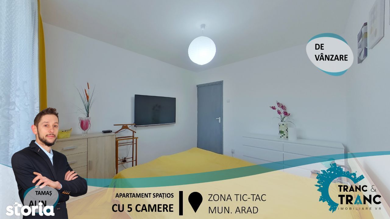 Apartament familial, la SUPER PRET, cu 5 camere, la Tic-Tac, in Vlaicu