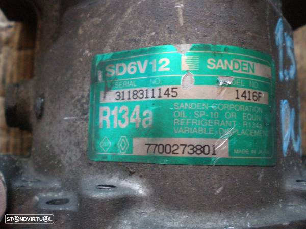 Compressor AC SANDEN 1416F 7700273801 RENAULT CLIO 2 2001 1.5DCI RENAULT CLIO 2 2001 1.5DCI 65CV 5P CINZA DIESEL SANDEN RENAULT CLIO 2 2001 1.5 DCI 65CV 5P CINZA DIESEL SANDEN - 1