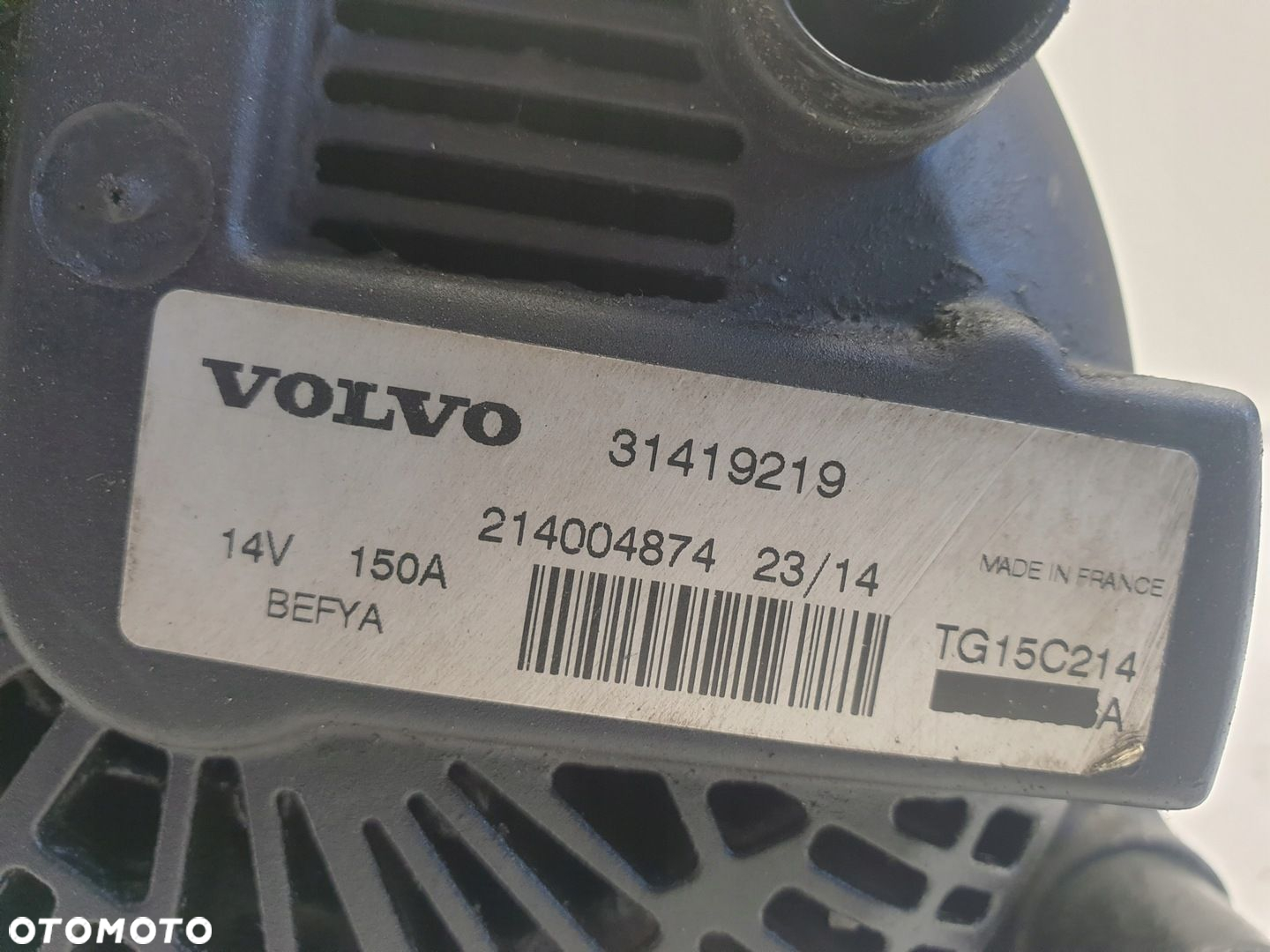 Volvo V40 II 1.6 D2 ALTERNATOR 150A 31419219 oryginał - 2