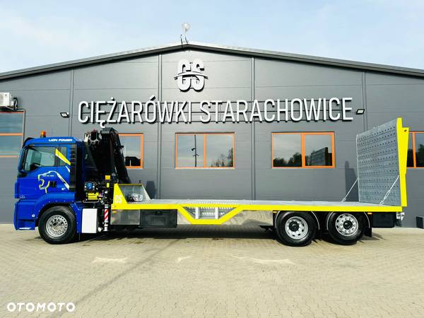 MAN MAN TGS TGX 26.360 E5 laweta uniwersalna 10m + Dźwig HDS HMF 1420 K2 / do przewozu kontenerów / pomoc drogowa / platforma / kran krane dzwig hds żuraw - 8