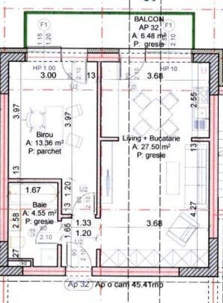 APARTAMENT TIP STUDIO bloc 5 - Imagine principală: 1/20