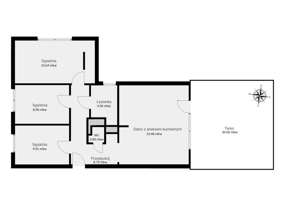 4 pokoje, wysoki standard, zielona okolica-18