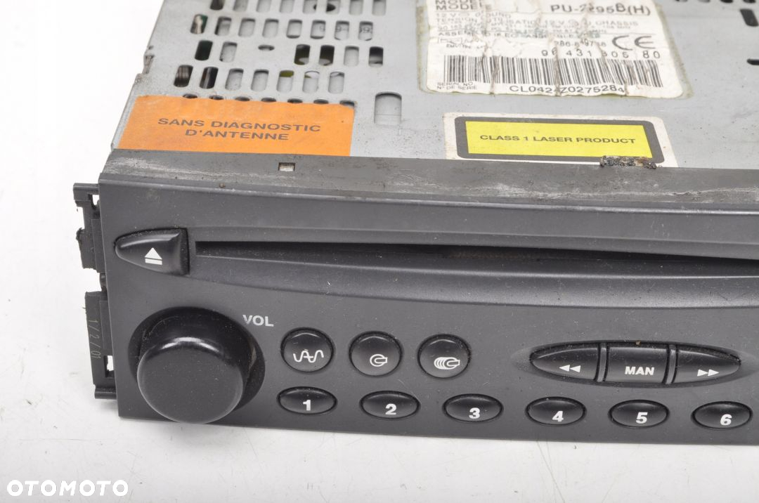 PEUGEOT 307 RADIO CD 9643180580 - 5