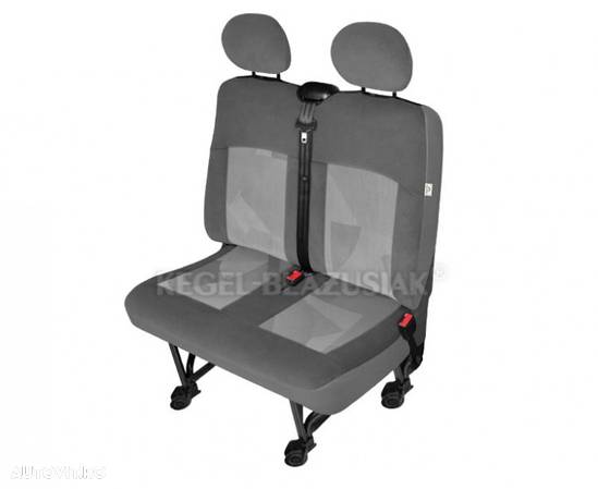 Husa bancheta cu doua locuri Van DV2 M pentru Citroen Jumpy, Fiat Scudo, Mercedes Vito, Opel Movano, Renault Master, VW T4 T6 - 1