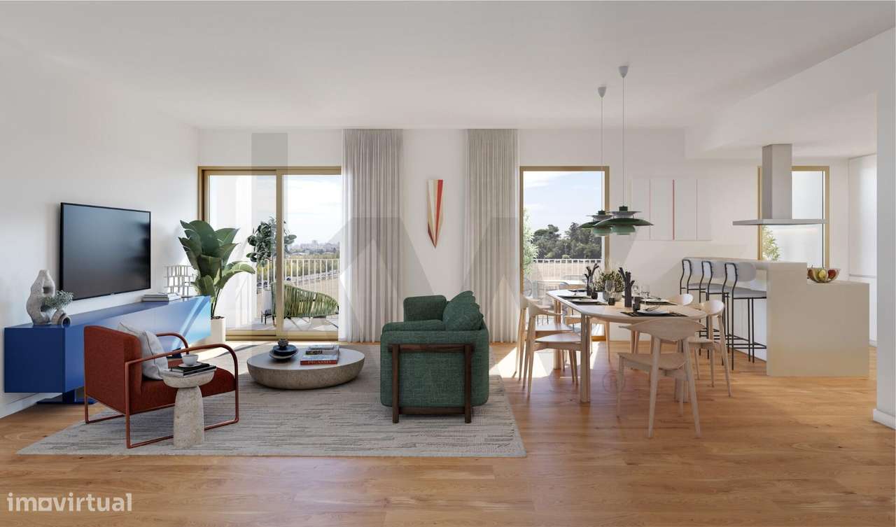 Nova Construção: T2 com 2 Estacionamentos no Lisbon Heights - Alto do-12