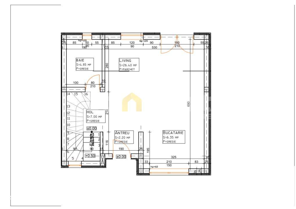 Casa duplex cu 3 dormitoare, 2 bai si curte privata, Floresti - Imagine principală: 5/13