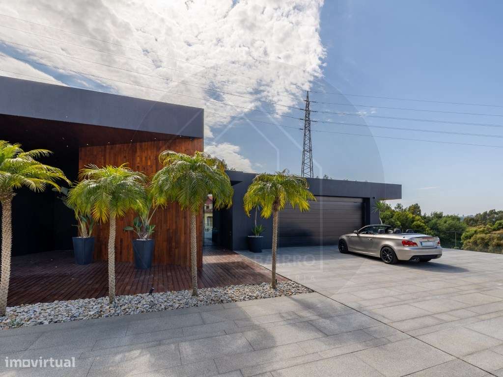 Moradia T6, térrea contemporânea, piscina, terraços e jardim junto ...-6