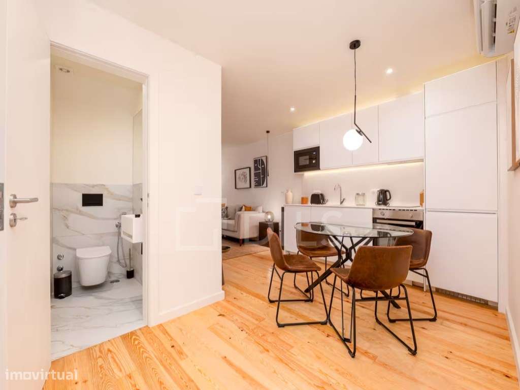 Apartamento T1, mobilado, totalmente remodelado em Lisboa - Grande imagem: 3/20