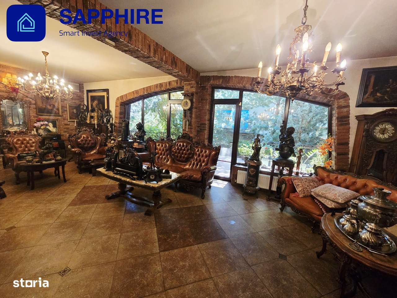 Vilă de lux Otopeni, pentru colecționari, înconjurată de brazi și artă-4