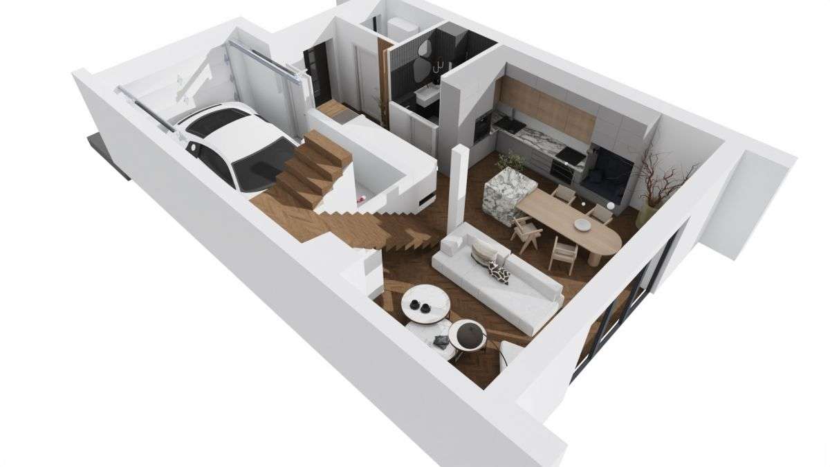 Dom w zabudowie szeregowej z dużą działką 4,5 ar - Pełny obrazek: 3/7