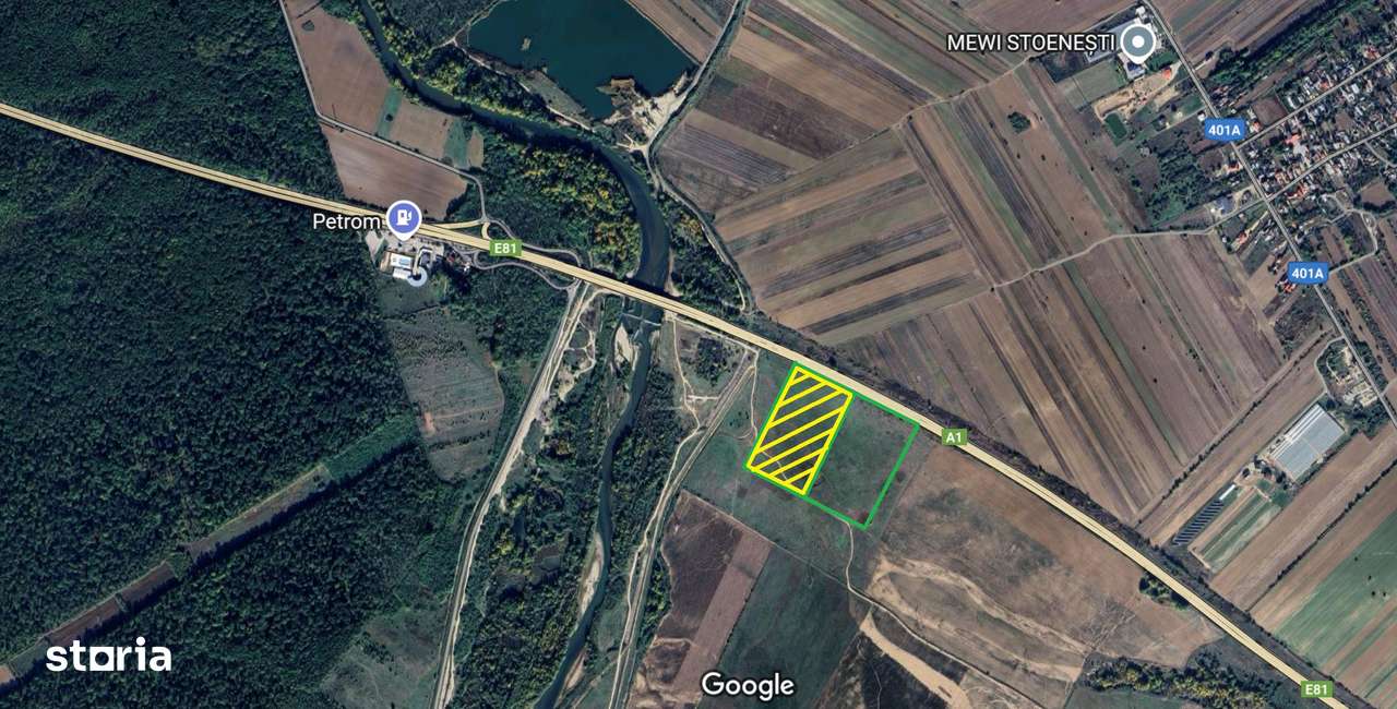 Teren cu deschidere de 97.66ml la Autostrada A1 | 14.103mp - Imagine principală: 1/7