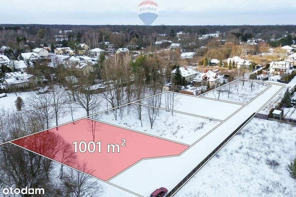 Działka budowlana 1001 m² – Żółwin, gm. Brwinów