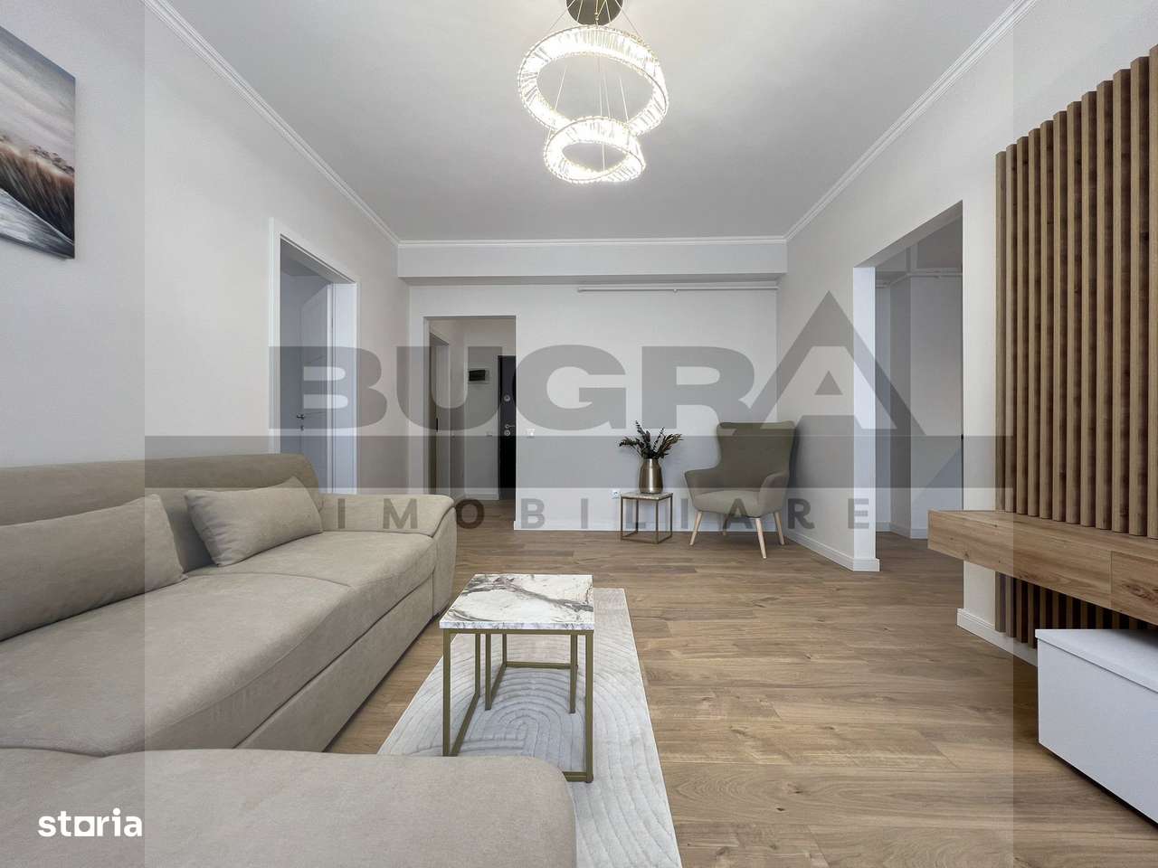 Apartament de 2 camere, 55mp, lux, parcare, zona Terra - Imagine principală: 2/7