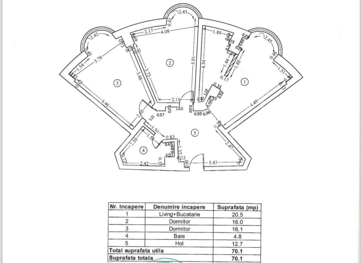 Vânzare, apartament, 3 camere, ultra-central – Piața Alba Iulia-9
