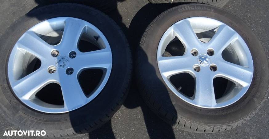 Jante aliaj Peugeot R16 cu cauciuc 205/55 R16 - 2