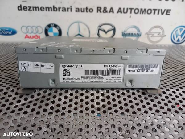 Modul RadioBox Unitate Amplificator Tuner MMI 3G+ Audi A8 4H D4 Dupa 2010 Cod 4H0035056 Dezmembrez Audi A8 4H D4 3.0 Tdi Quattro Motor CDT Cutie MXU Volan Stanga - Dezmembrari Arad - 5