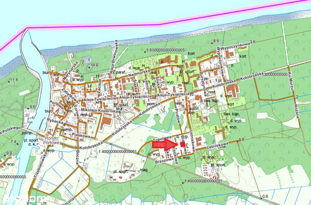 Działka pod usługi turystyczne, Mrzeżyno-11