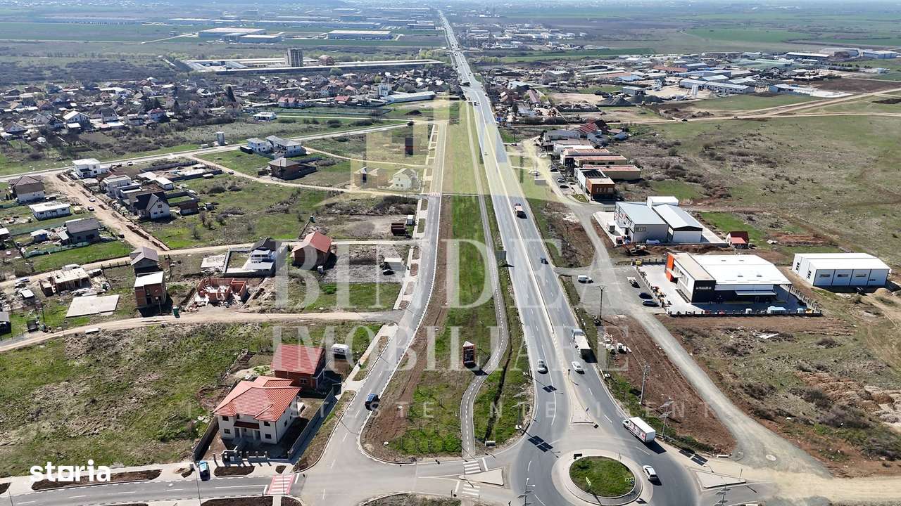 Teren 1053 mp  Servicii langa drum 4 benzi Giarmata-1