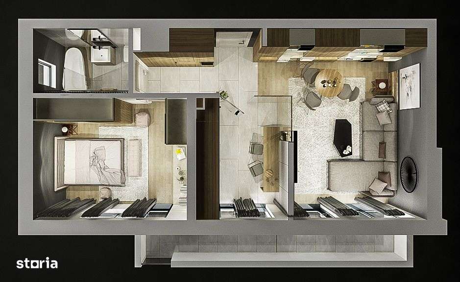 Apartament 2 camere gradina 33 m2 Coder Residence 3 - Imagine principală: 5/19