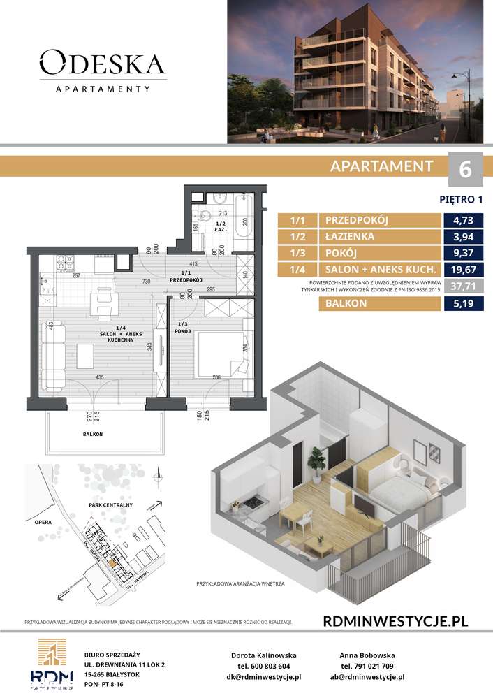 2-pokojowe mieszkanie w kamienicy przy Operze - Pełny obrazek: 5/5