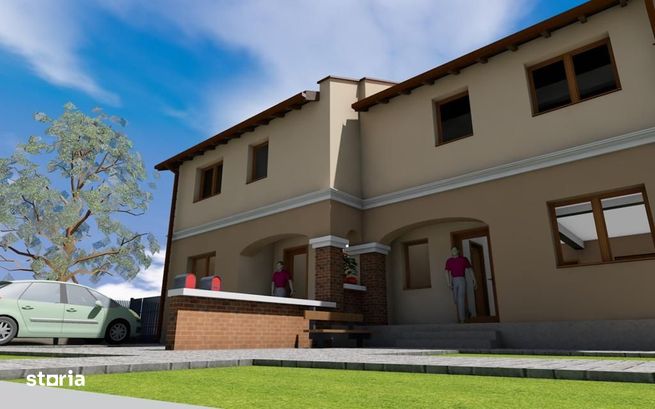 1/2 Duplex, P+1, 3 camere, 74mp SU, 265mp ST, Cartierul Primaverii!-4