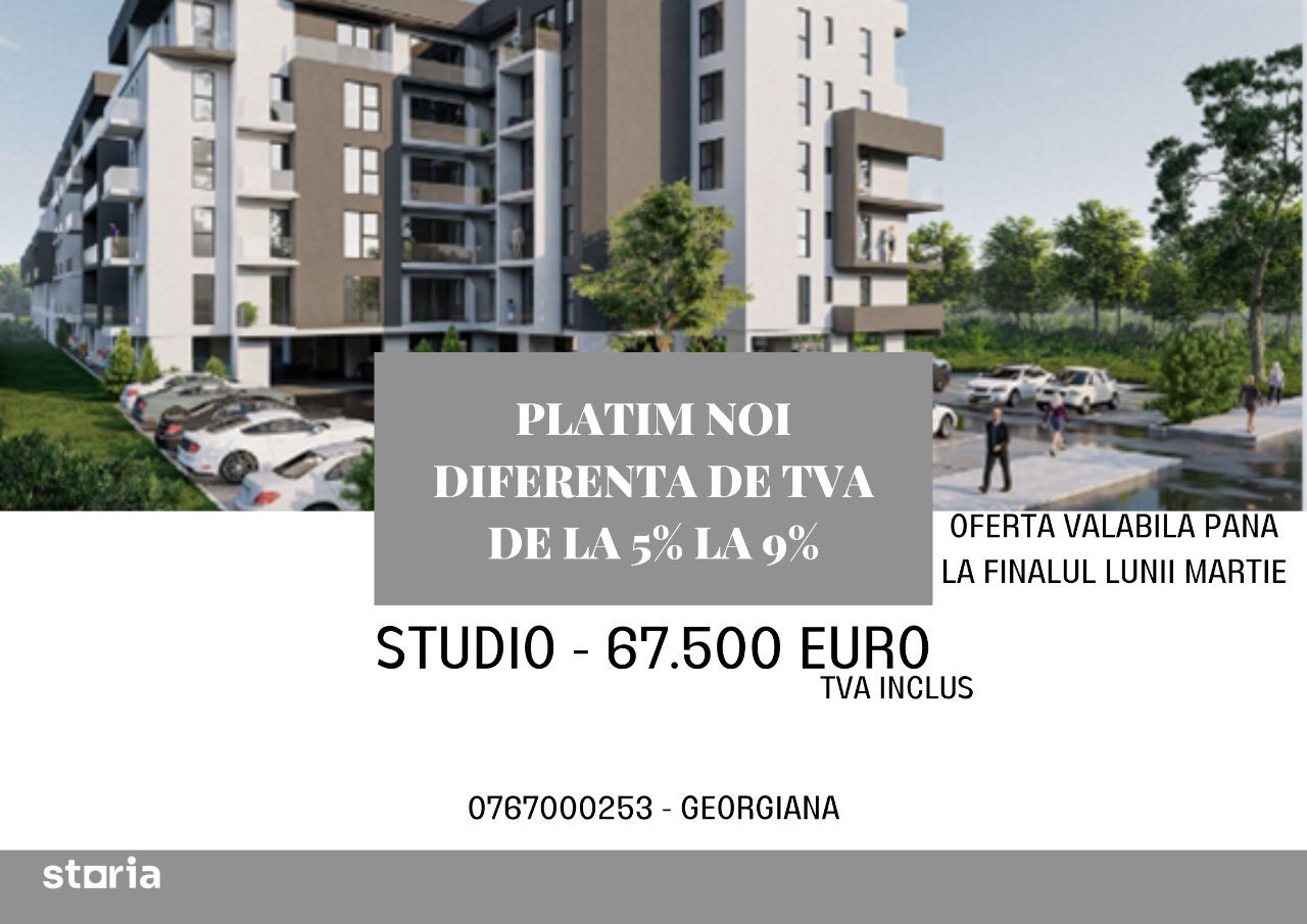 Ultimul studio ramas din complex! La doar 800m de Lidl Metalurgiei