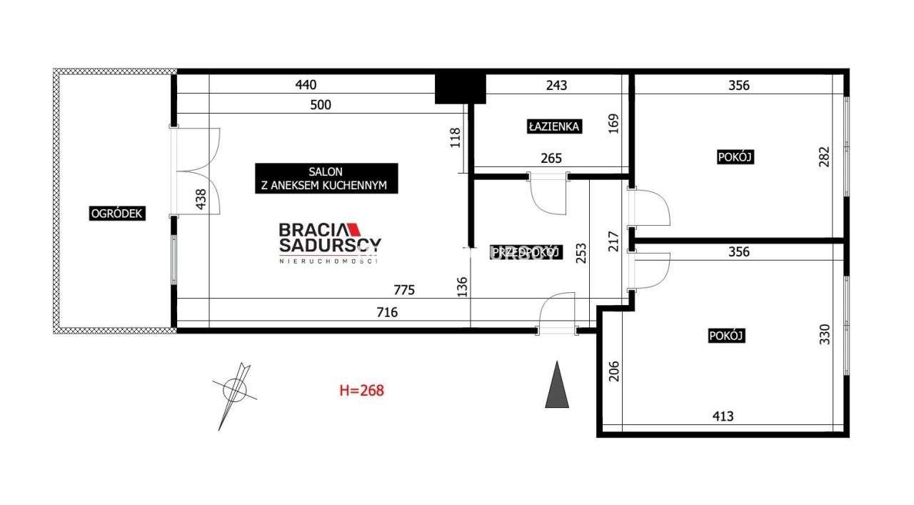 3-pokojowe mieszkanie z ogródkiem Lokum Vista-2