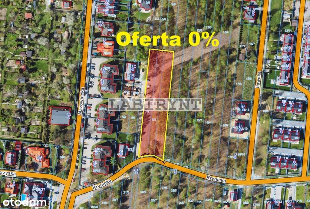 Parkitka, Krynicka, 3578m2, szerokość 28m lub 39m-1