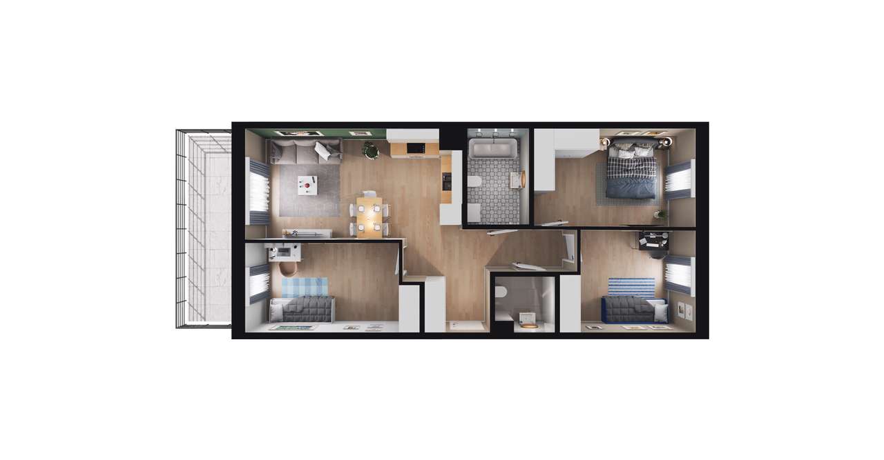 cicha okolica | Park Kościuszki | o.podłogowe - Pełny obrazek: 3/9