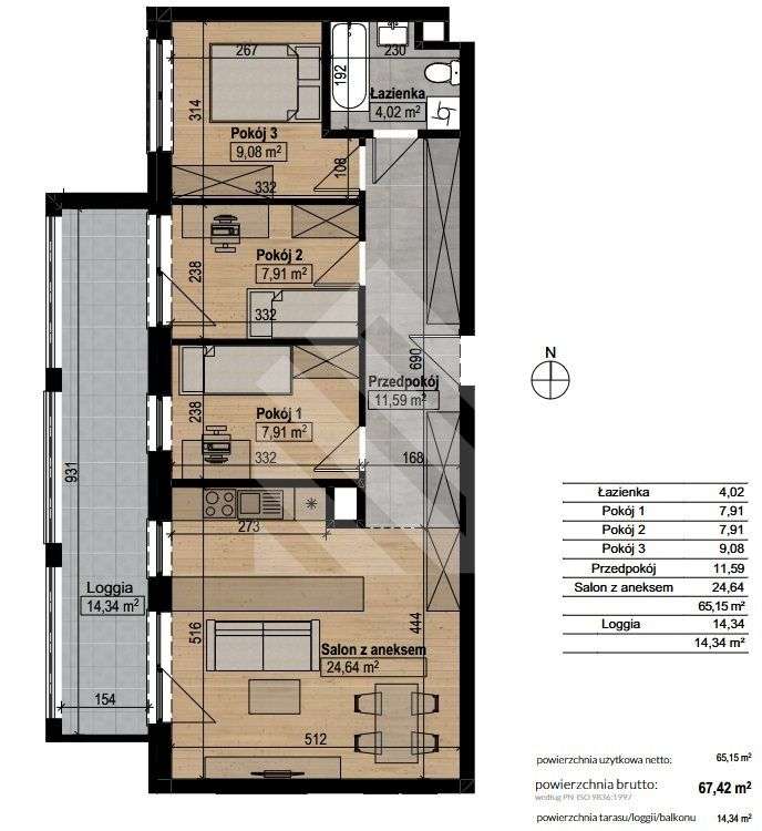 Komfortowe cztery pokoje. - Pełny obrazek: 5/5