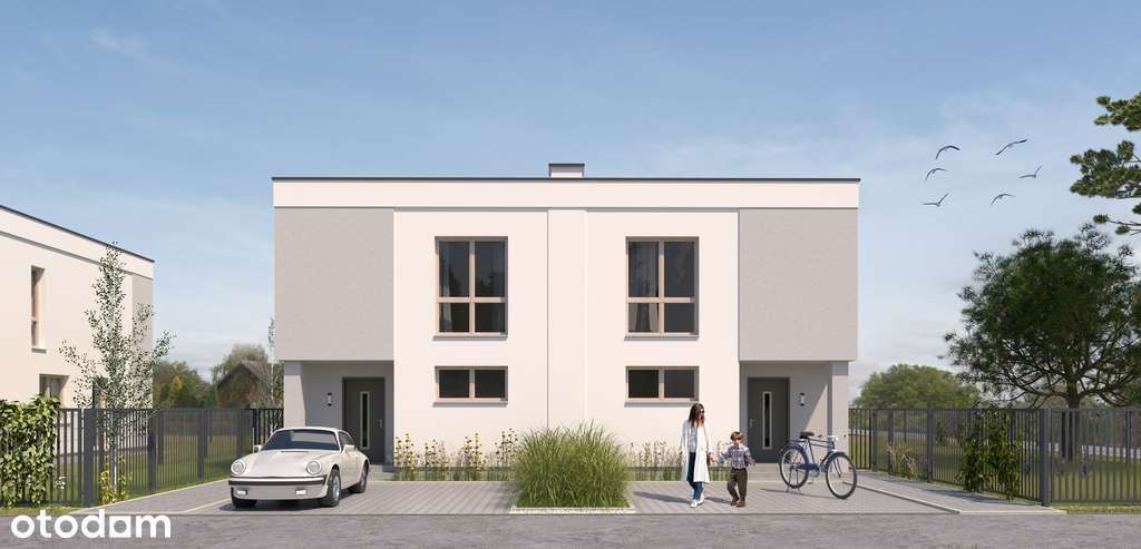 Nowoczesny dom w zabudowie bliźniaczej-1